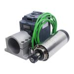 400Hz 2.2KW ER20 24000RPM Round Air Cooled Spindle Motor Kit With 2.2KW Inverter