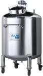 Sanitary Stainless Steel Vertical Storage Tank with wheel agitator