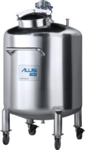 Quality Sanitary Stainless Steel Vertical Storage Tank with wheel agitator wholesale
