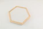 Unique Shape Wooden Letter Board , Changeable Wooden Hexagon For Home Decor