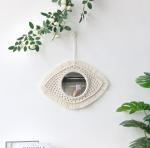 Bohemian Woven Leaf Feather Mirror Dream Catcher