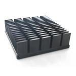 Rustproof Black Anodized Aluminum Heat Sink , Anti Baking Aluminum Extrusion