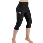 Fashion Sport Leggings Calf Length Pants Polyester Workout Out Pocket Leggings