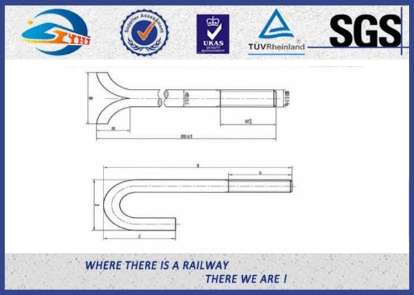 Cheap Galvanized Special Railway Sleeper Bolts And Nuts Square U Type for sale