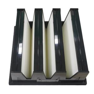 Quality V Cell Medium Efficiency F7 Plastic Frame Mini-Pleated Compact 4 V Bank Air Filter wholesale