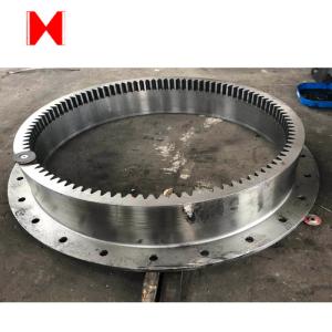 Quality Carbon Alloy Steel DIN 2543 Forging Welding Flange Ring teeth gear wholesale