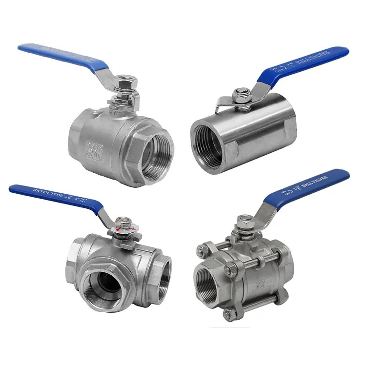 Hexagon Head Code Stainless Steel Wide Ball Valve for Internal Thread Pipe Connections
