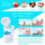 Small Home Electric Countertop Water Flosser 25-125psi Oral Hygiene Care