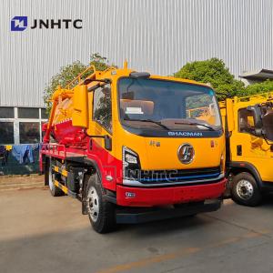 Quality Shacman Vacuum Sewage Suction Truck 4x2 Sewer Tank Truck Septic Tank Truck with High Pressure Water Cleaning On Sale wholesale