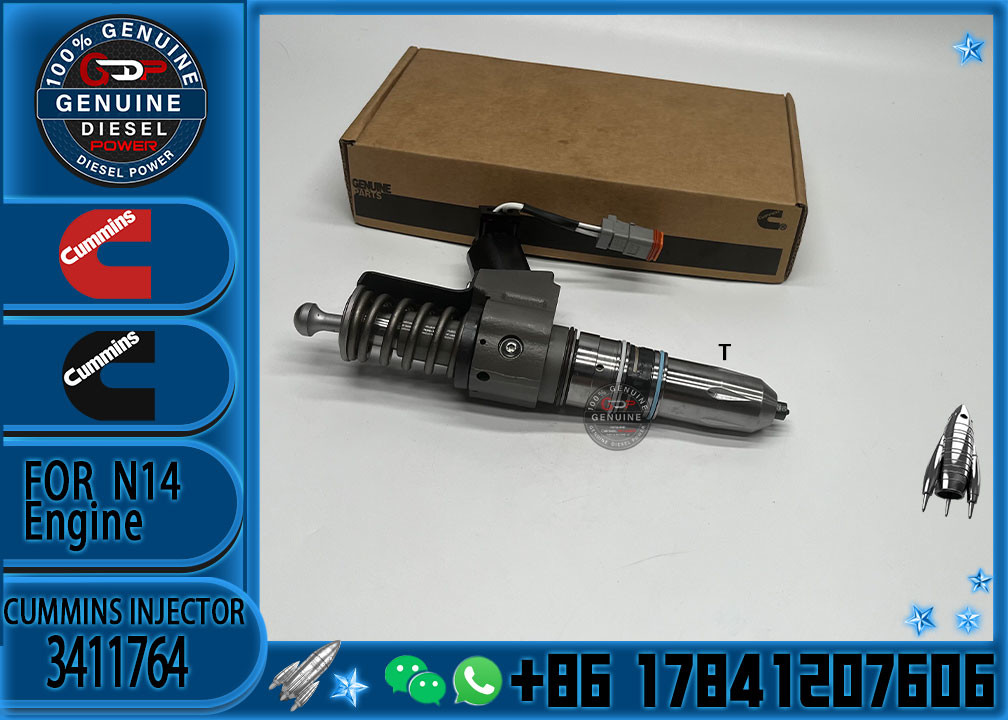 Diesel engine spare parts common rail fuel injector 3411764 3411767 for Cummins Engine N14