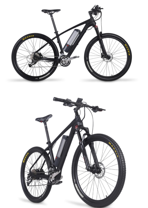 30 - 50Nm Torque Carbon Fibre Electric Mountain Bike With 250W Rear Hub Motor 27 Speed