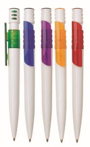 Quality wide clip click ball pen from wenzhou factory, manufacturer wholesale