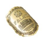 Waterproof Eco-friendly 3D Metal Relief Luxury Metal Wine Label Manufactured by