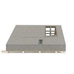EU Bathroom Living Room Wooden Triangle Container with Sandwich Panel Door and