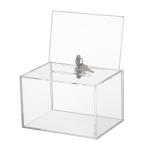 Clear Acrylic Voting Election Box Eco-friendly Convenience Suggestion Plexiglas