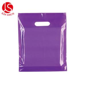 Quality Custom printed logo die cut plastic retail bag for shopping wholesale