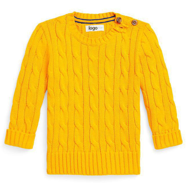 2023 Winter sweaters for kids cable knitting pullover Children Girls sweaters Clothes kids