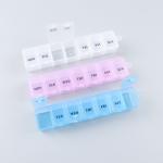 Convenient PP Plastic Weekly Pill Box With Large Compartments