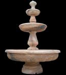 White Marble Stone Water Fountain With Lion and Horse Statue
