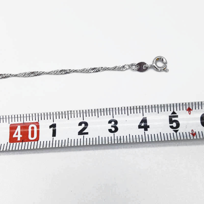 DIY Jewelry Necklace Accessories Love Pearl Platinum Plated Water Wave Chain