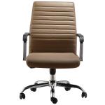 Middle Back Ergonimic Pu Office Chair Swivel Office Chair