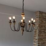 Wood Chandelier Lighting Nordic Design Lustre LED Suspension lamp(WH-CI-127)