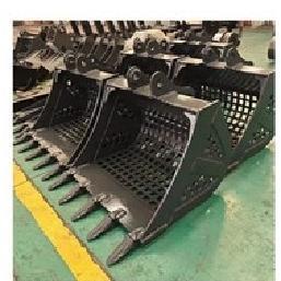 Quality Long Type Screening Bucket For Excavator Scoop Type For Slope Foot Stone Ballast wholesale