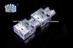 Quality Electrical Boxes / 2-Gang British Standard Metal Conduit Box with PVC , Switch Box wholesale