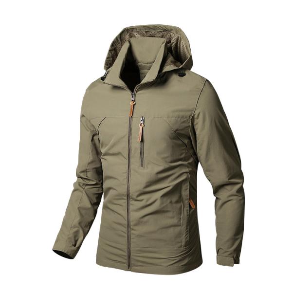 Oem Factory Manufacturer Custom Logo Breathable Water Resistance Jacket Men'S