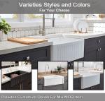 18" 30" Vintage Farmhouse Bathroom Sink Undermount High Temperature Firing