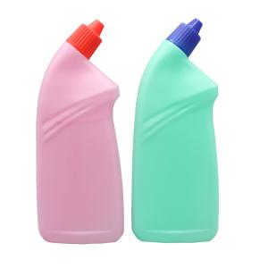 Quality HDPE 500ml Flat Screw Cap Toilet Cleaner Bottle wholesale