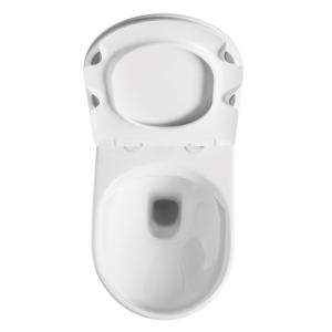 Quality White Color Round Thin Rim Wall Hung Toilet Antibacterial For Woman Friendly wholesale
