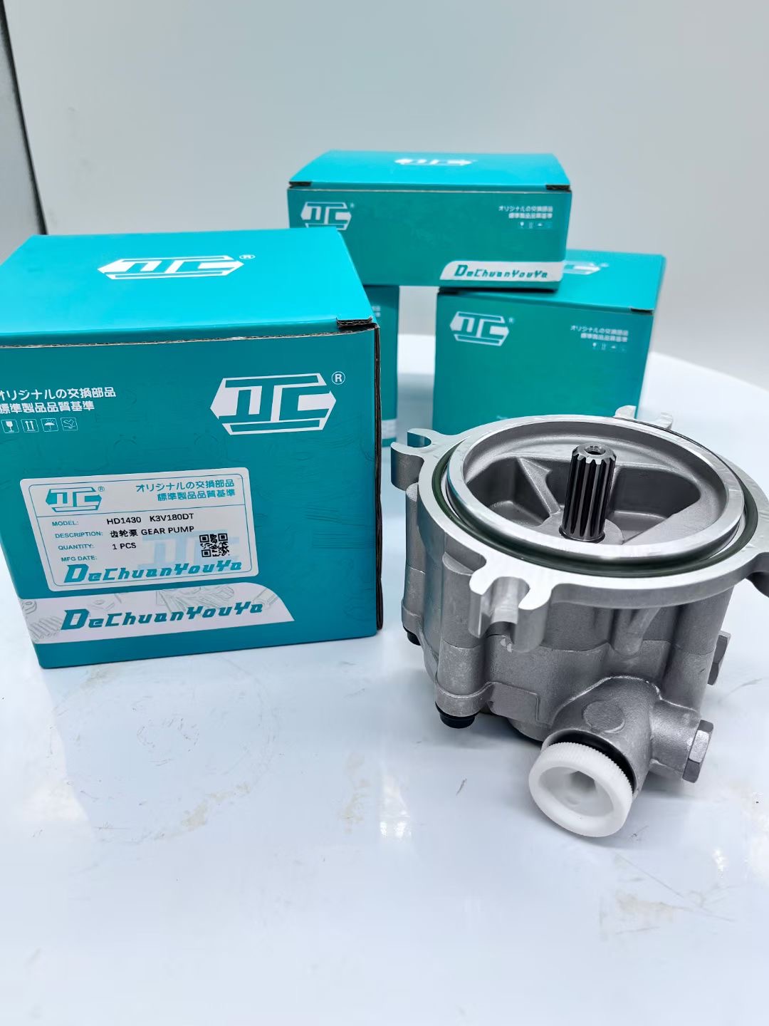 Komatsu PC78US-6 Excavator Hydraulic Gear Pump 708-3T-04610 Two Gears Meshing