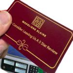 Red Velvet Business Card Printing Multi Color Invitations Foil Card Printing