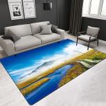 Quality Polyester fibers living room center area rug customized pattern & size &