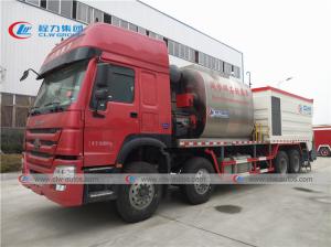 Quality Howo 8X4 371HP 8000 Liters Asphalt Tank 12CBM Gravel Bucket wholesale