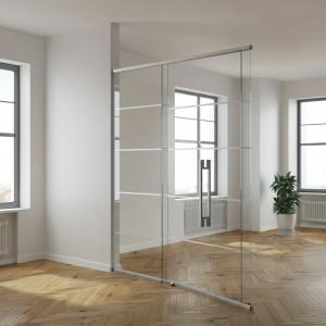 Quality Glass Fixed Partition Wall with 90mm Thickness Aluminum Frame for Offices wholesale