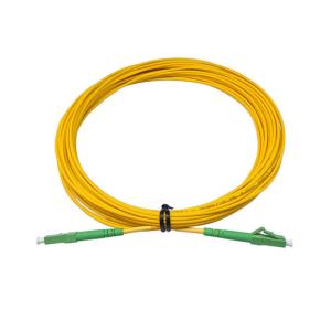 China CATV PVC LC APC To LC APC Patch Cord Simplex Single Mode Fiber 5m on sale