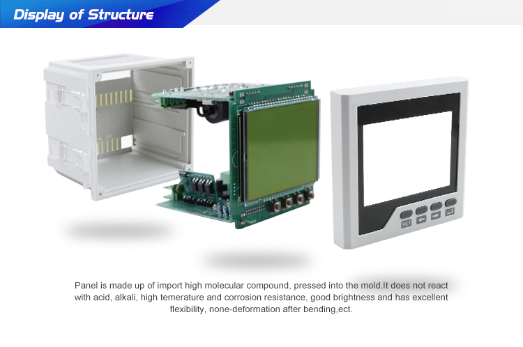 Three Phase LCD display Multifunction Power Meter with RS485 Communication Port