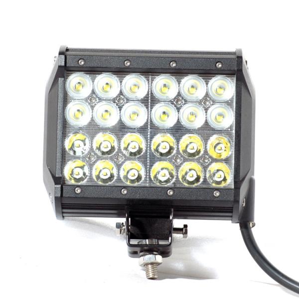 100% quality assurance 6.5 inch spot beam/flood beam 72w 4 row car yacht led