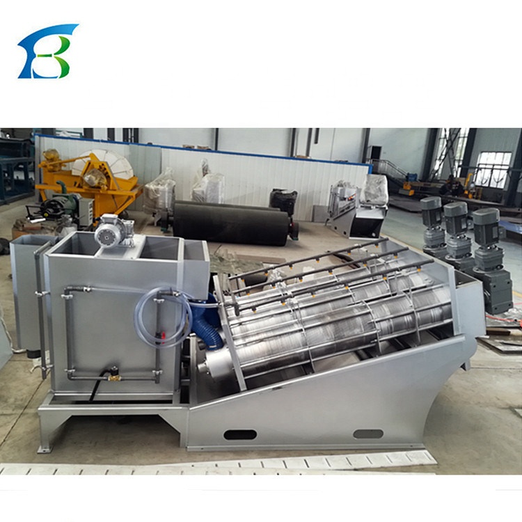 Food Waste Wastewater Treatment Volute Sludge Dewatering Machine Plant for Home