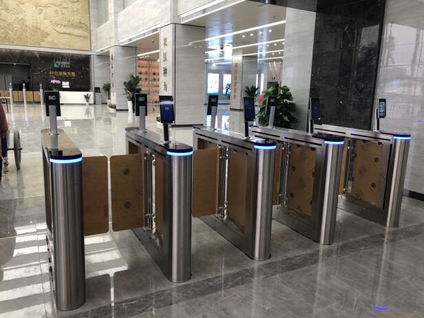 240V Pedestrian Swing Barrier Turnstile Gate For Security Entrance Control 4