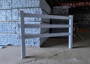 China 3 Rail White PVC Horse Fence PVC Security Horse Fence on sale