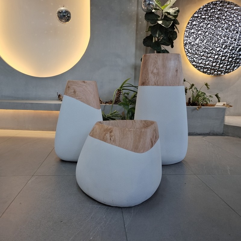 Fiberglass Large Resin GRP Planter Box For Garden Indoor And Outdoor Decor
