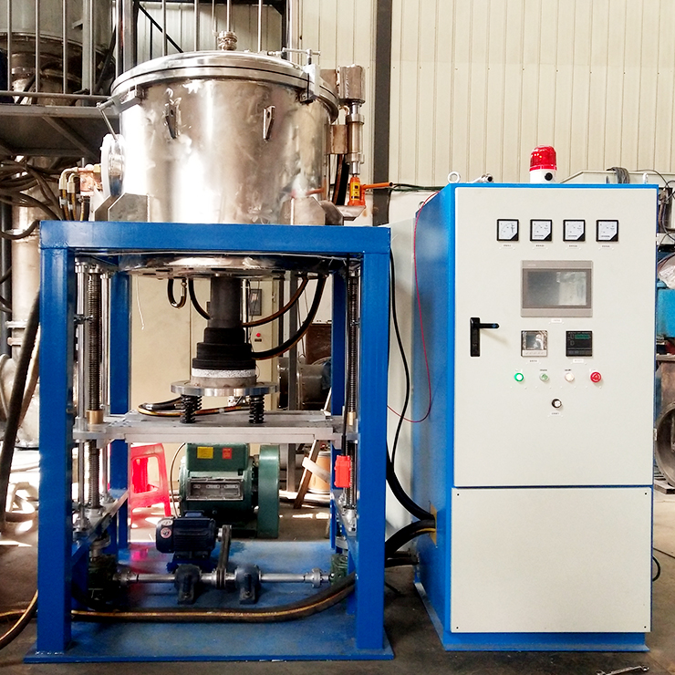 Vertical Vacuum Graphitization Furnace Induction Heating With Bottom Discharge Materials