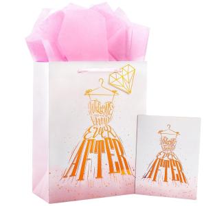 Quality Custom Order Customised Logo Personalised Coated Paper Bag for Happy Wedding Gift wholesale