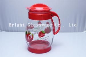 Quality custom logo glass water bottle, glass tea pot with handle wholesale wholesale