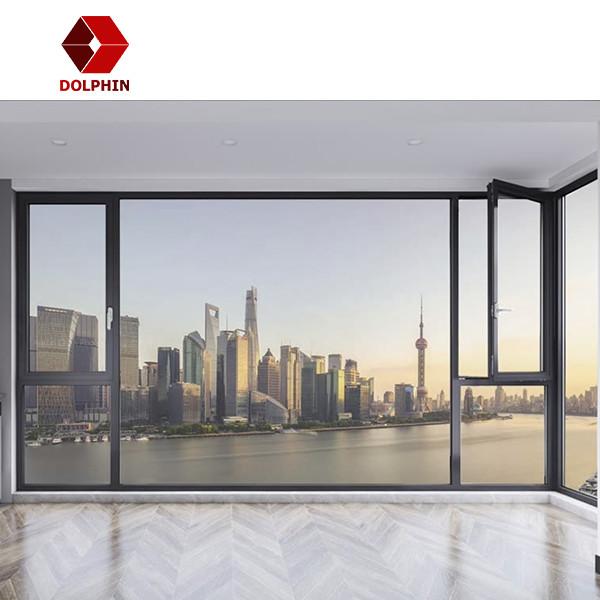 Cheap Home Aluminum Casement Window White Aluminium Frame Glass Window for sale
