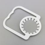 38mm Plastic Handle For Bear Milk Sauce / Water Bottle Neck Ring Flange Plate