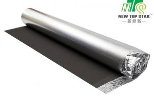 Quality 16.9m Length EVA Foam Underlayment Black / Silver Vapor 3-In-1 Flooring Underlayment wholesale